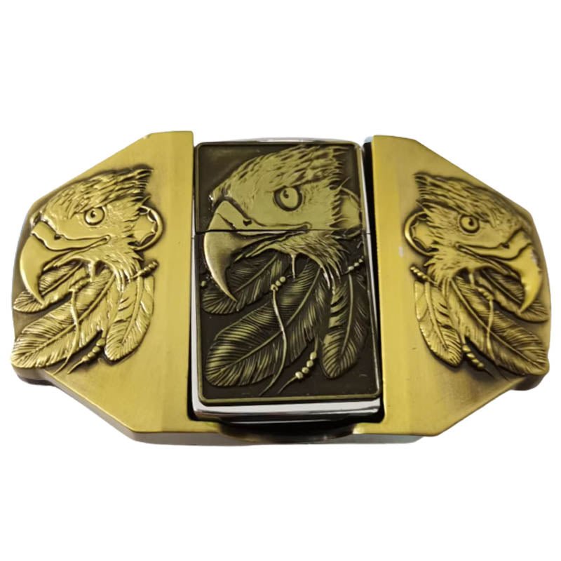 Cowderry Belt Buckle with Lighter Eagle Brown