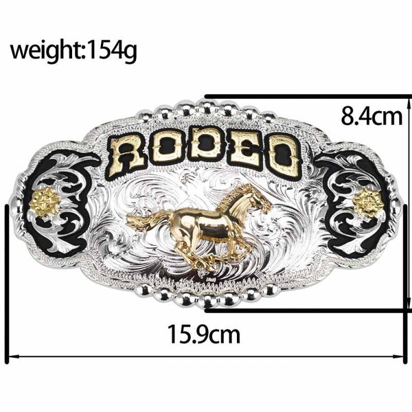 Big Gold RODEO Cowboy Belt Buckle