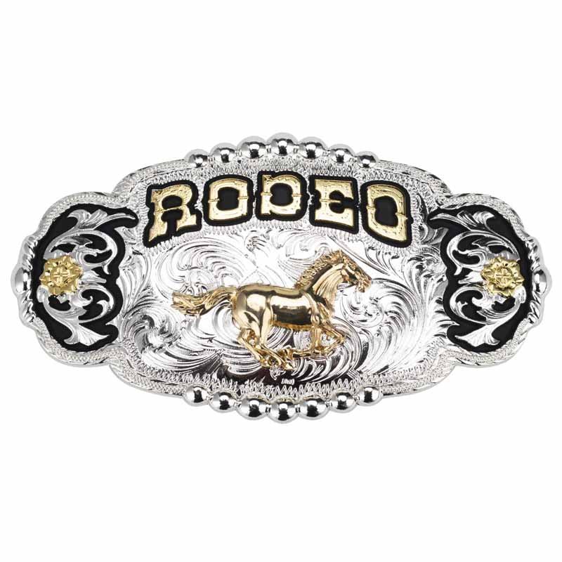 Big Gold Rodeo Cowboy Belt Buckle - CowderryBelt BuckleHorse