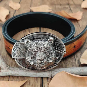 Cool Belt Buckle With Cowboy Country Utility Belt - CowderryBeltLeopard