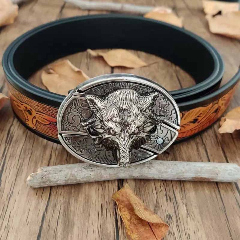 Cool Belt Buckle With Cowboy Country Utility Belt - CowderryBeltWolf