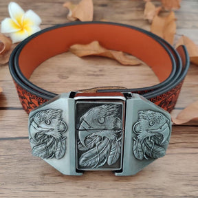 Country Utility Belt with Lighter - CowderryEagle Silver