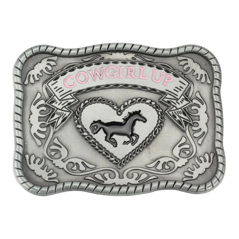 COWGIRL UP Western Belt Buckle - CowderryBelt BuckleSquare