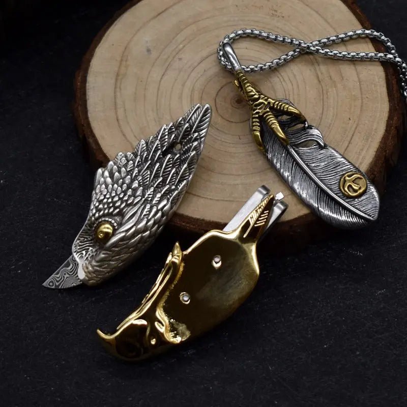 Eagle Head Eagle Claw Necklace - CowderryNecklaces