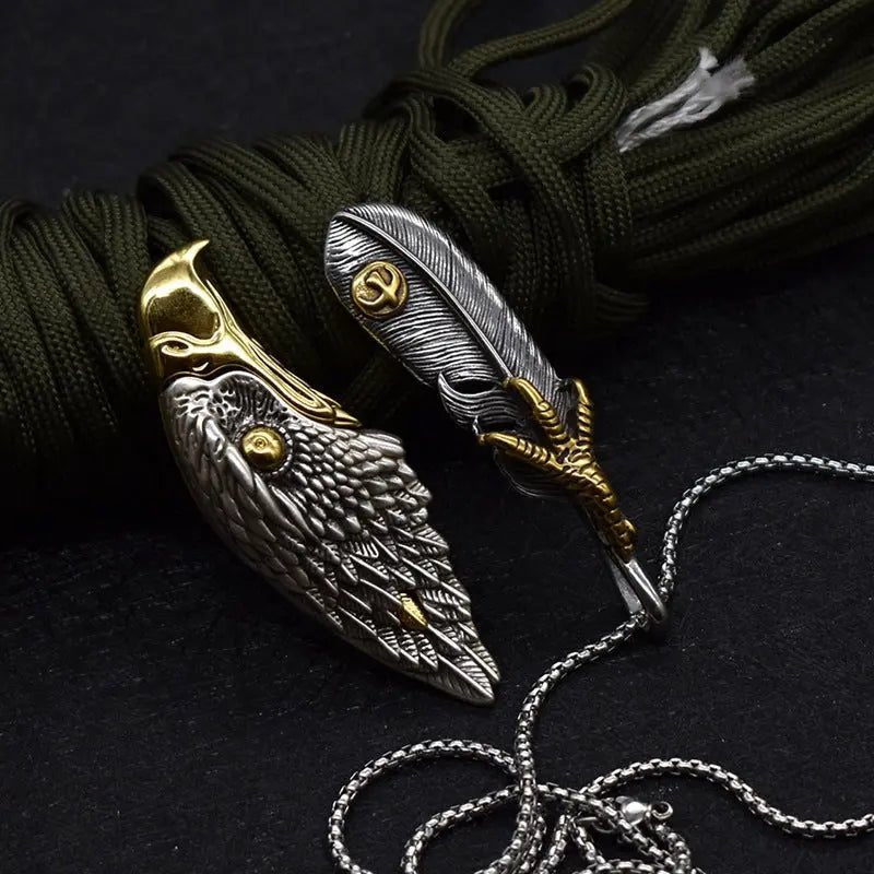 Eagle Head Eagle Claw Necklace - CowderryNecklaces