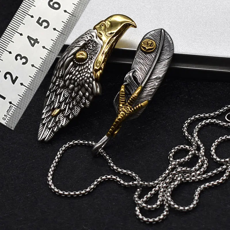 Eagle Head Eagle Claw Necklace - CowderryNecklaces