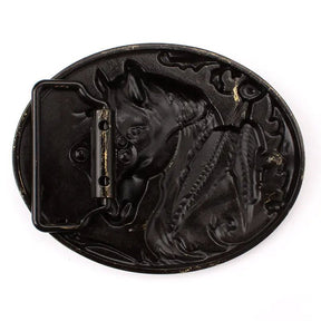 Horse Head Belt Buckle - CowderryBelt BucklesSilver