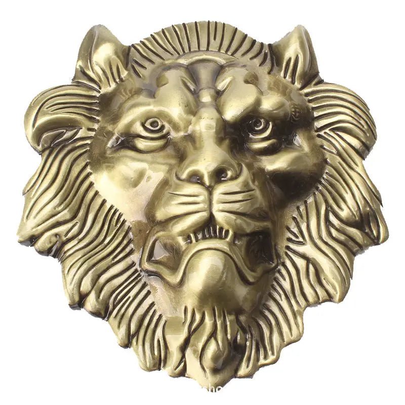 Lion Head Zinc Alloy Belt Buckle - CowderryBelt BuckleBronze