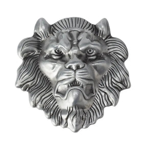 Lion Head Zinc Alloy Belt Buckle - CowderryBelt BuckleSilver