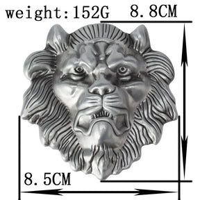 Lion Head Zinc Alloy Belt Buckle - CowderryBelt BuckleSilver