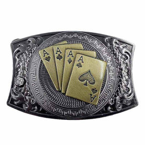 Metal Square Belt Buckle for Selfdefense - CowderryBelt Buckle4 Aces