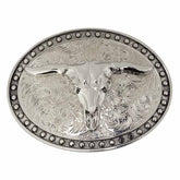 Silver Longhorn Belt Buckle - CowderryBelt BuckleSilver
