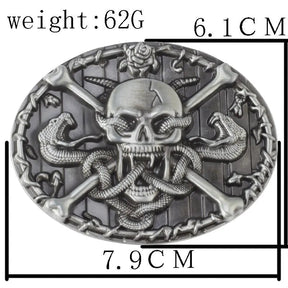 Snakes and Skull Belt Buckles - CowderryBelt Buckle