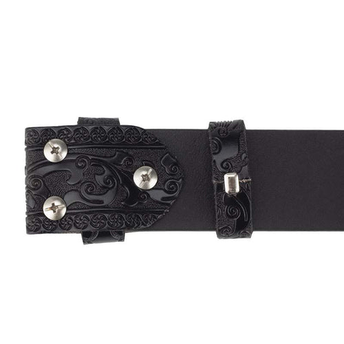 Western Belt Without Buckle 1.5" Wide with Snaps